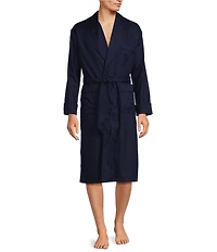 Hart Schaffner Marx Solid Woven Belted Robe