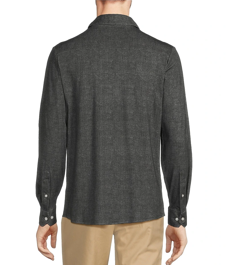 Hart Schaffner Marx State Street Essentials Albini 4FLEX Long Sleeve Solid Coat Front Shirt