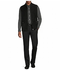 Hart Schaffner Marx State Street Essentials Albini 4FLEX Long Sleeve Solid Coat Front Shirt