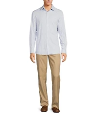 Hart Schaffner Marx State Street Essentials Albini 4FLEX Long Sleeve Printed Coat Front Shirt