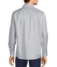 Hart Schaffner Marx State Street Essentials Long Sleeve Geo Print Button Front Shirt