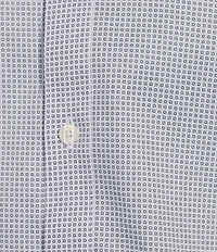 Hart Schaffner Marx State Street Essentials Long Sleeve Geo Print Button Front Shirt
