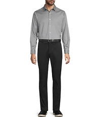 Hart Schaffner Marx State Street Essentials Long Sleeve Micro Geo Print Button Front Shirt