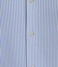 Hart Schaffner Marx State Street Essentials Long Sleeve Stripe Albini Knit 4Flex Coatfront Shirt