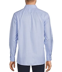 Hart Schaffner Marx State Street Essentials Long Sleeve Yarn Dye Button Front Shirt