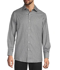 Hart Schaffner Marx State Street Essentials Long Sleeve Yarn Dyed Button Front Shirt