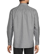 Hart Schaffner Marx State Street Essentials Long Sleeve Yarn Dyed Button Front Shirt