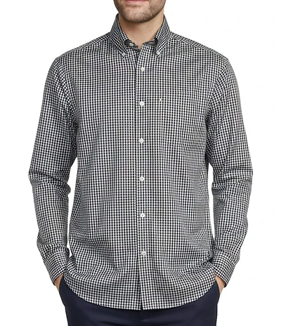 Hart Schaffner Marx State Street Essentials Medium Checked Button-Down Collar Sportshirt