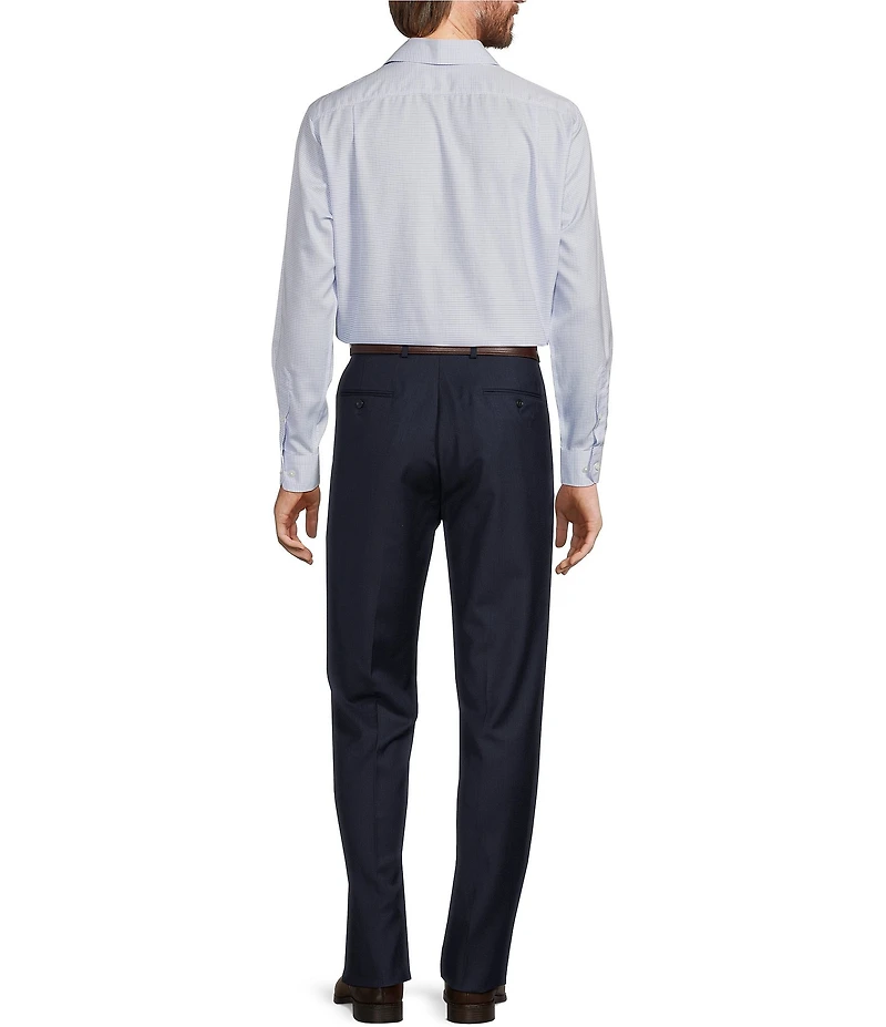 Hart Schaffner Marx State Street Essentials Mini Checked Spread Collar Sportshirt