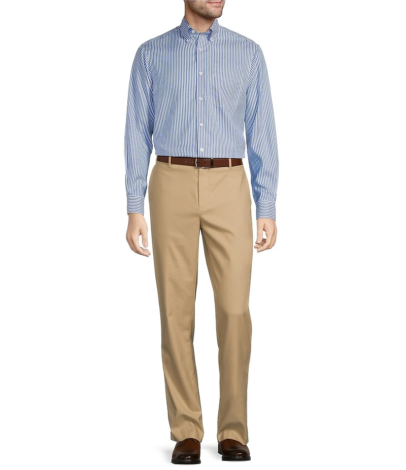 Hart Schaffner Marx State Street Essentials Striped Button-Down Collar Sportshirt