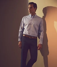 Hart Schaffner Marx State Street Essentials Striped Button-Down Collar Sportshirt