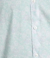 Hart Schaffner Marx The Blueprint Collection Short Sleeve Paisley Floral Button Front Shirt