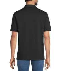 Hart Schaffner Marx The Driver Luxury Performance Short Sleeve Solid Textured Polo