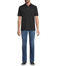 Hart Schaffner Marx The Driver Luxury Performance Short Sleeve Solid Textured Polo