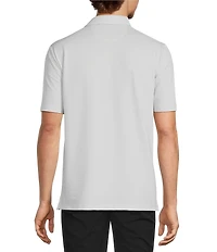 Hart Schaffner Marx Luxury Performance The Driver Short Sleeve Solid Textured Polo
