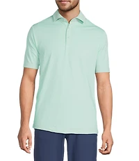 Hart Schaffner Marx Luxury Performance The Driver Short Sleeve Solid Textured Polo
