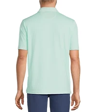Hart Schaffner Marx Luxury Performance The Driver Short Sleeve Solid Textured Polo