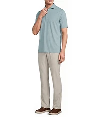 Hart Schaffner Marx Luxury Performance The Driver Short Sleeve Solid Textured Polo