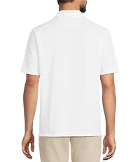 Hart Schaffner Marx Luxury Performance The Driver Short Sleeve Solid Textured Polo
