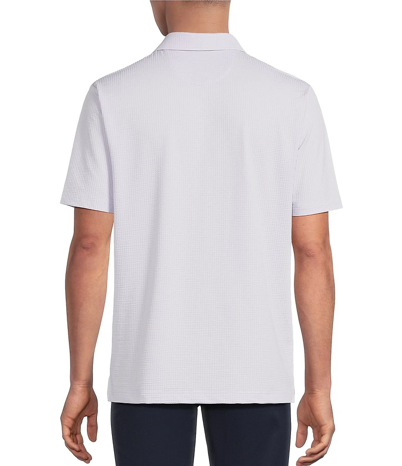 Hart Schaffner Marx The Driver Luxury Performance Short Sleeve Solid Textured Polo