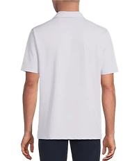 Hart Schaffner Marx The Driver Luxury Performance Short Sleeve Solid Textured Polo