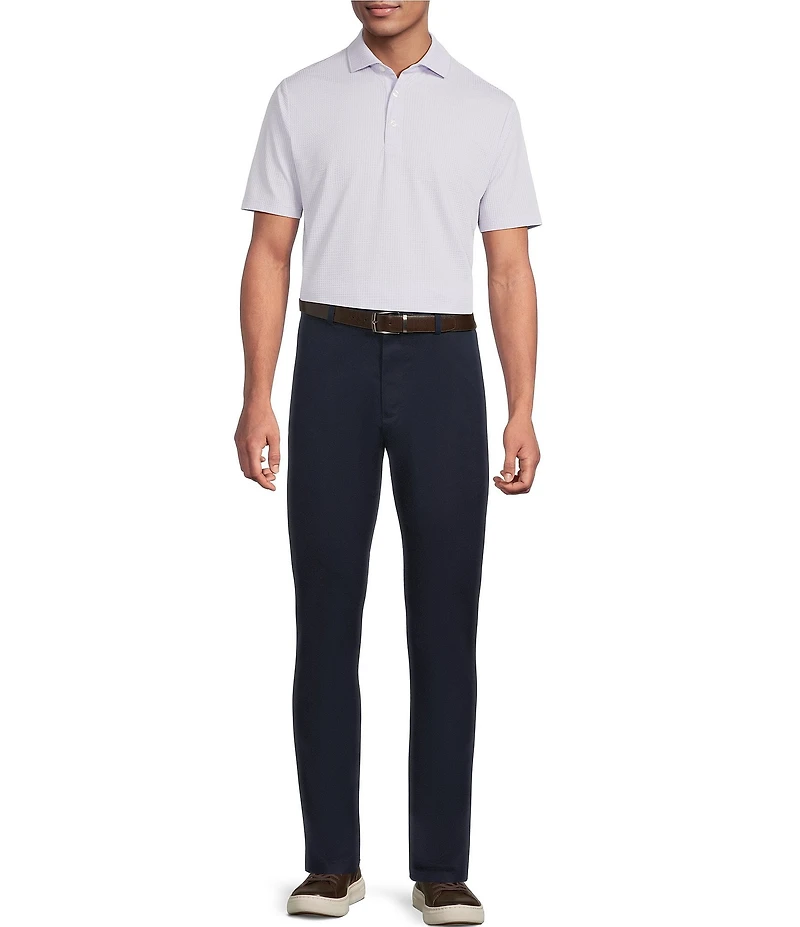 Hart Schaffner Marx The Driver Luxury Performance Short Sleeve Solid Textured Polo