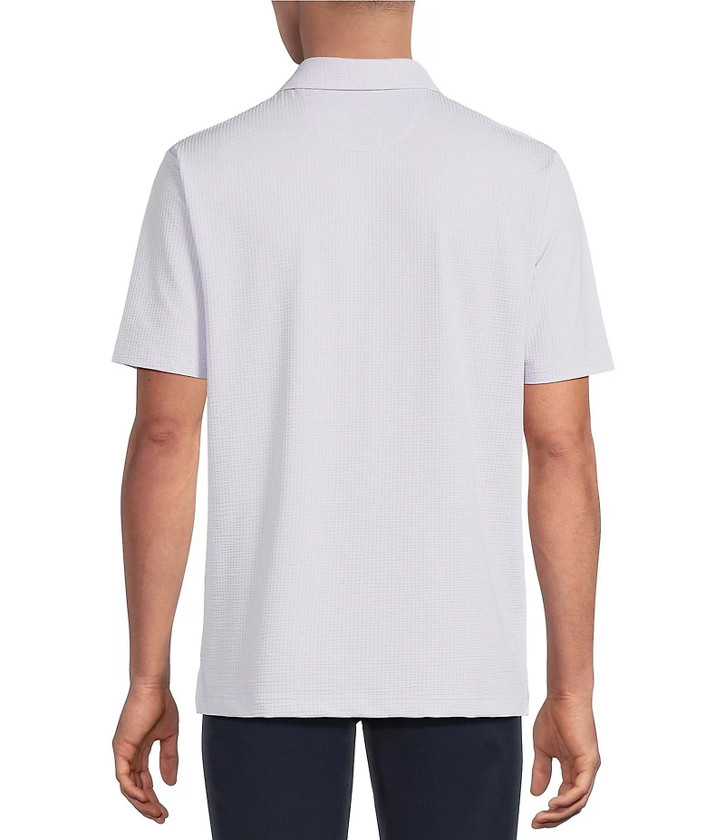 Hart Schaffner Marx Luxury Performance The Driver Short Sleeve Solid Textured Polo