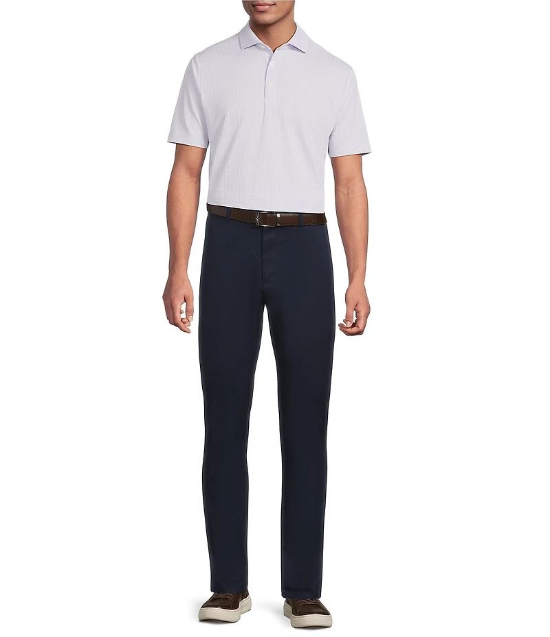 Hart Schaffner Marx Luxury Performance The Driver Short Sleeve Solid Textured Polo