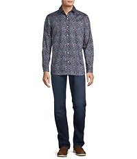 Hart Schaffner Marx The Mr. Classic Collection Long Sleeve Floral Paisley Coatfront