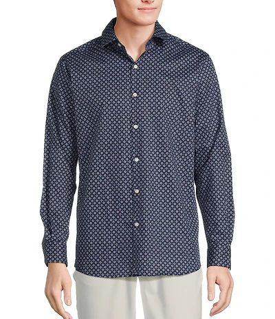 Hart Schaffner Marx The Mr. Classic Collection Long Sleeve Medallion Coatfront Shirt