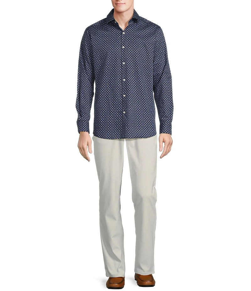 Hart Schaffner Marx The Mr. Classic Collection Long Sleeve Medallion Coatfront Shirt