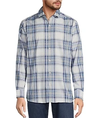 Hart Schaffner Marx The Mr. Classic Collection Long Sleeve Plaid Coatfront Shirt