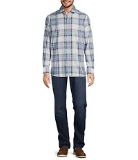 Hart Schaffner Marx The Mr. Classic Collection Long Sleeve Plaid Coatfront Shirt