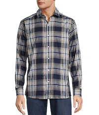 Hart Schaffner Marx The Mr. Classic Collection Long Sleeve Plaid Coatfront Shirt