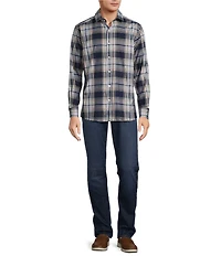 Hart Schaffner Marx The Mr. Classic Collection Long Sleeve Plaid Coatfront Shirt