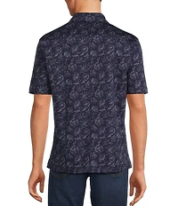 Hart Schaffner Marx The Mr. Classic Collection Short Sleeve Floral Print Coatfront Shirt