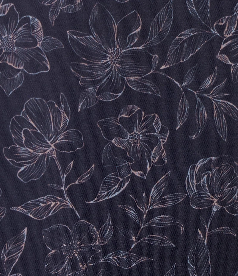Hart Schaffner Marx The Mr. Classic Collection Short Sleeve Floral Print Coatfront Shirt