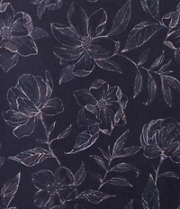 Hart Schaffner Marx The Mr. Classic Collection Short Sleeve Floral Print Coatfront Shirt