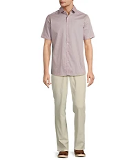 Hart Schaffner Marx The Mr. Classic Collection Short Sleeve Geo Print Shirt