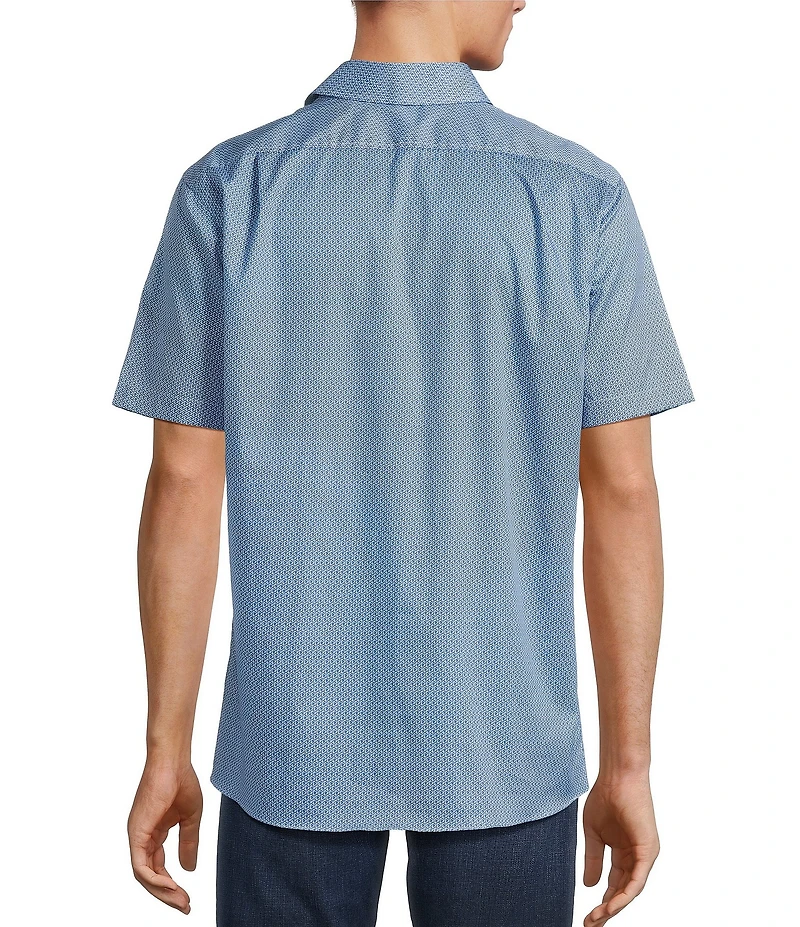 Hart Schaffner Marx The Mr. Classic Collection Short Sleeve Geo Print Shirt