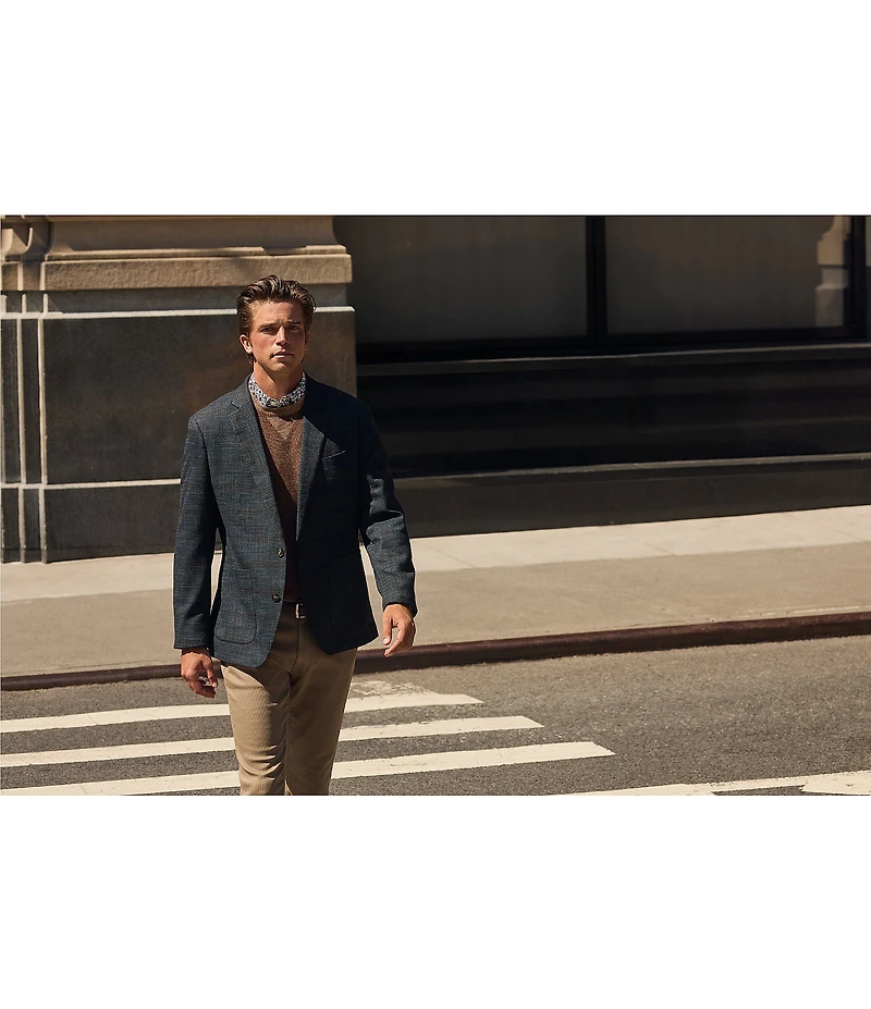 Hart Schaffner Marx The Reserve Collection HartFlex Texture Plaid Blazer