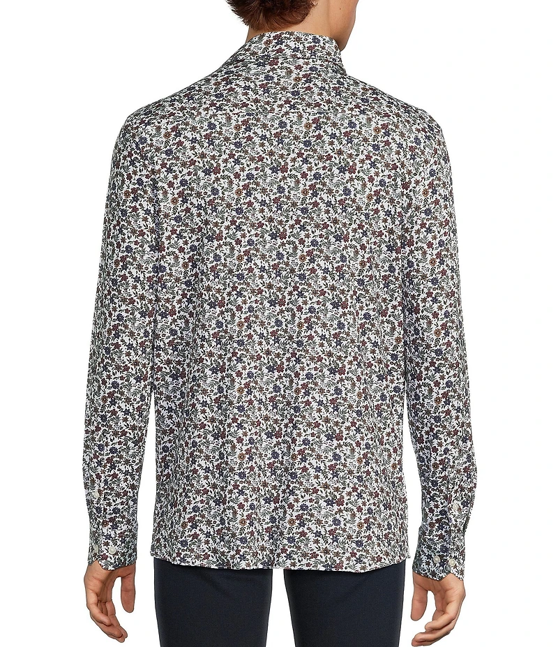 Hart Schaffner Marx The Reserve Collection Long Sleeve 4FLEX Floral Sport Shirt