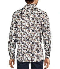 Hart Schaffner Marx The Reserve Collection Long Sleeve Spread Collar Floral Sport Shirt