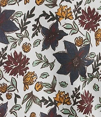 Hart Schaffner Marx The Reserve Collection Long Sleeve Spread Collar Floral Sport Shirt