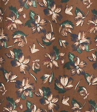 Hart Schaffner Marx The Reserve Collection Long Sleeve Spread Collar Floral Texture Sport Shirt