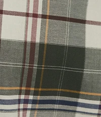 Hart Schaffner Marx The Reserve Collection Long Sleeve Spread Collar Plaid Sport Shirt