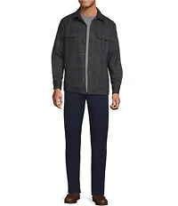 Hart Schaffner Marx The Reserve Collection Plaid Long Sleeve Shirt Jacket