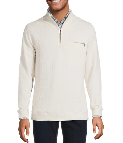 Hart Schaffner Marx The Reserve Collection Textured Quarter-Zip