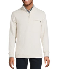 Hart Schaffner Marx The Reserve Collection Textured Quarter-Zip