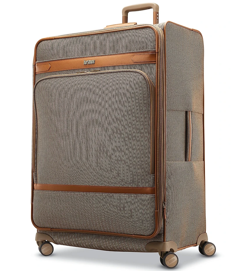 Hartmann Herringbone Deluxe Large Expandable Spinner Suitcase